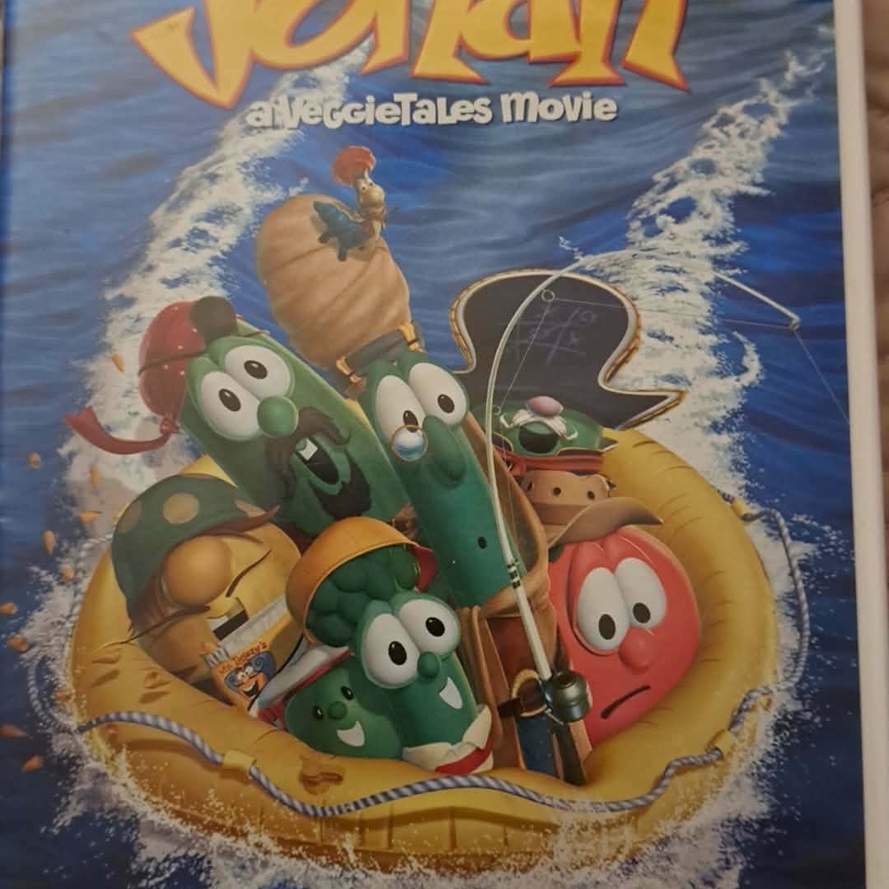 VeggieTales Jonah Movie DVD Cover - Colorful Character Art